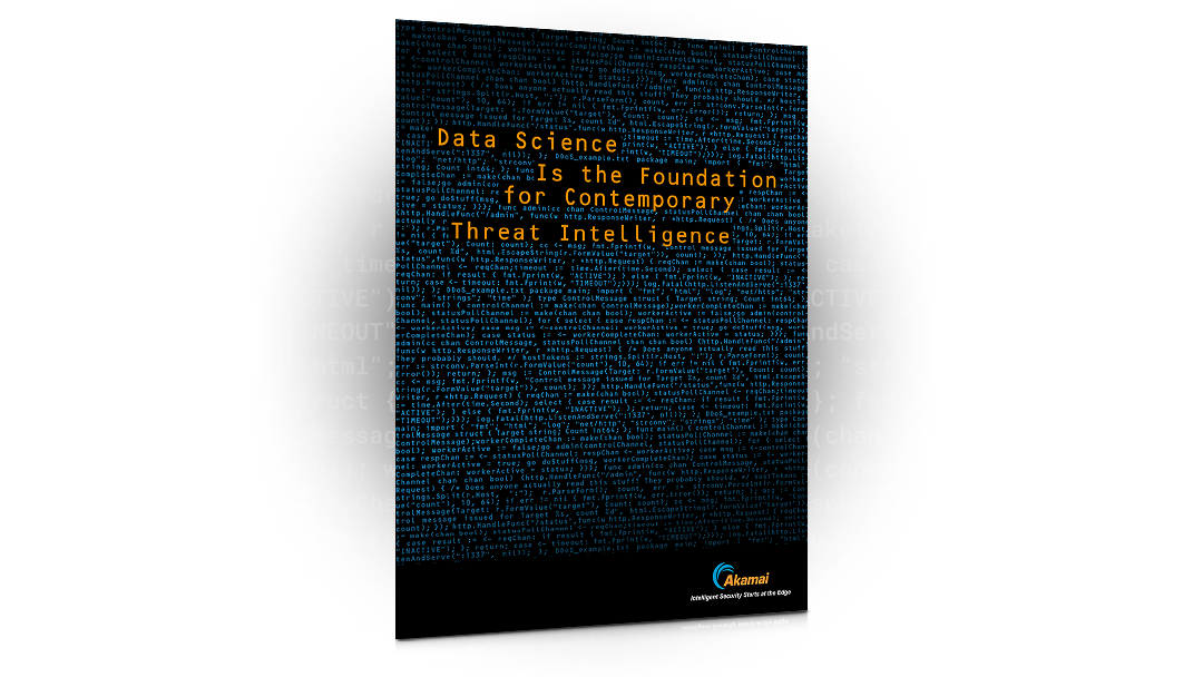 Data Science Is the Foundation for Contemporary Threat Intelligence